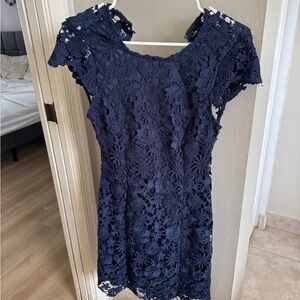 Lulu’s Navy Lace Dress